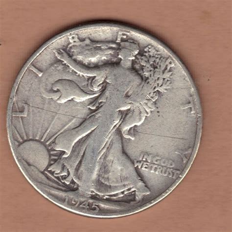 COIN 1945 USA Walking Liberty Half Dollar 1945 US 50c Silver 50 C circulated #2 on eBid United ...