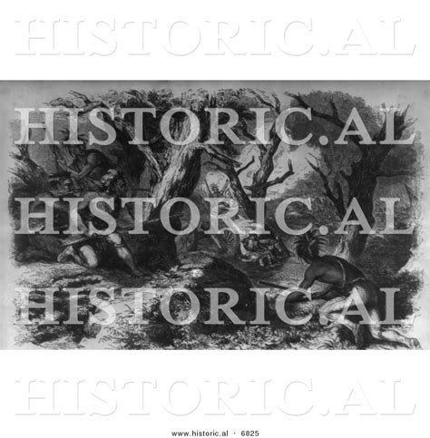 Historical Image of the Defeat of General Braddock 1755 by JVPD - #6825