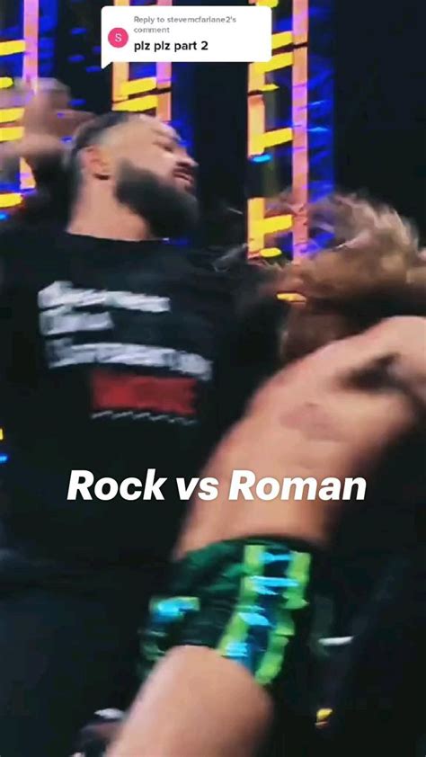 Rock vs Roman What will Happened ? The Rock vs Roman Reigns ⚡ | Roman reigns workout, Wwe ...