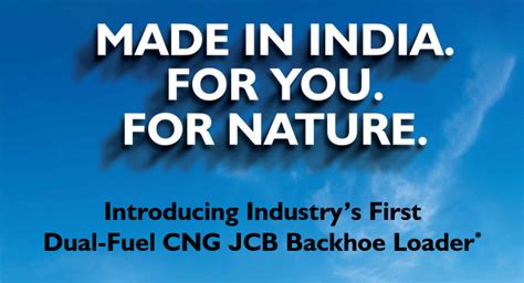 JCB India launches the Industry’s first dual-fuel CNG Backhoe Loader in India