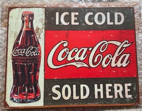 Coca Cola Tin Sign - Etsy