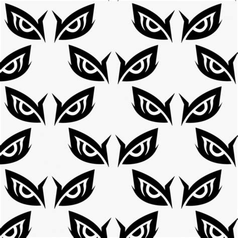 Owl Eyes Wall Stencil | Free Printable Papercraft Templates
