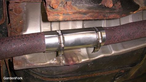 Exhaust Pipe Repair Hack - DIY GF Video - GardenFork - Eclectic DIY