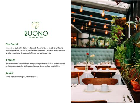 Buono - Restaurant Branding on Behance