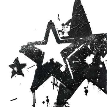 Star Graffiti With Black Spray Paint, Graffiti, Star, Spray PNG ...