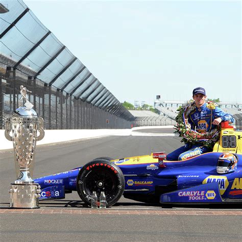 Borgwarner Trophy with Indy 500 winner Photograph by Rob Banayote ...