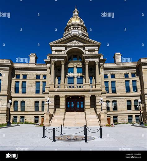 The Wyoming State Capitol Building, Cheyenne, Wyoming, USA Stock Photo ...