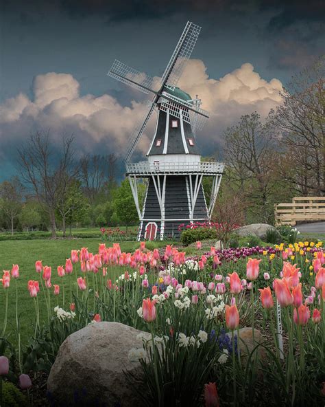 Dutch Windmill on Windmill Island in Holland Michigan Photograph by Randall Nyhof - Fine Art America