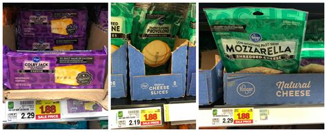 Kroger brand Cheese (Slices, Shreds and Blocks) are JUST $1.88 ...