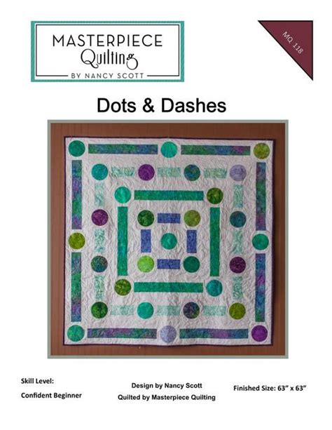 Dots & Dashes Quilt Pattern PDF Download | Etsy | Quilt patterns, Quilting for beginners, Quilts