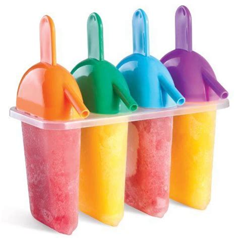 4pcs Ice Cream Maker Model Pop Molds Freezer Lolly Yogurt Ice Cream ...