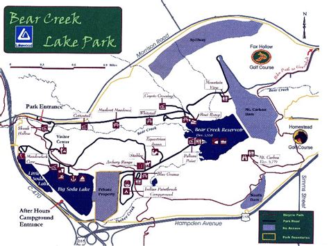 Bear Creek Lake Park Map - Maping Resources