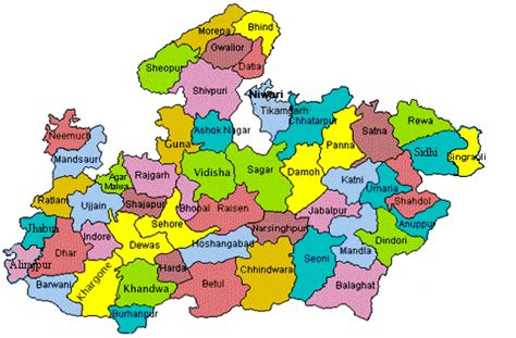 Map Of Mp India