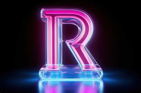 Premium AI Image | Neon Alphabet 3D Rendering Glowing Light Font with Tube Type Signs and Symbols