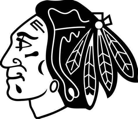 Chicago Blackhawks Logo Outline