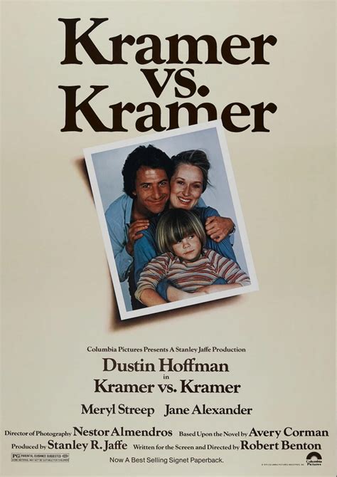 Kramer-vs-kramer 1979 Poster American Legal Drama Film Dustin Hoffman ...