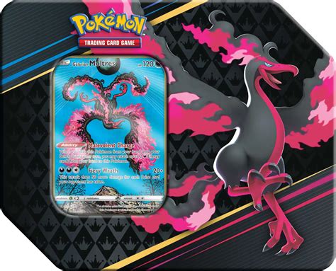 Pokemon Crown Zenith Galarian Moltres Tin Set 5 Booster Packs Promo Card Pokemon USA - ToyWiz