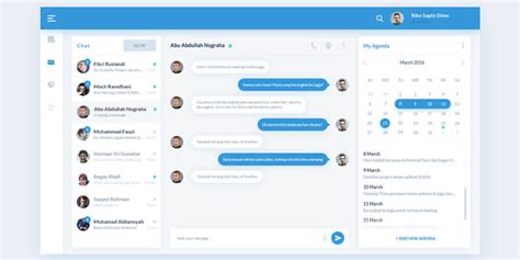 Chat Dashboard PSD Design | Bypeople