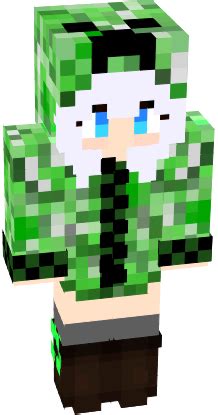 an anime creeper girl | Nova Skin | Minecraft skins creeper, Minecraft anime, Anime