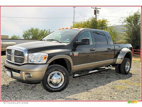 2009 Dark Khaki Pearl Dodge Ram 3500 Laramie Mega Cab 4x4 Dually ...