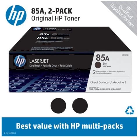 HP 85A, Black Original Toner Cartridges Pack Of 2 | HD Supply