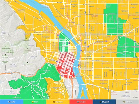 Portland Neighborhood Map
