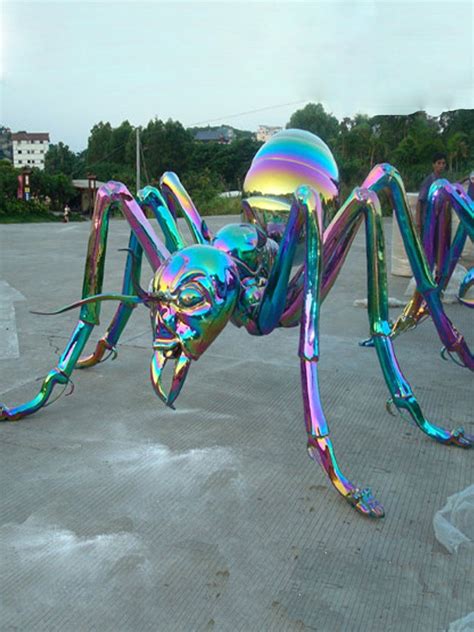 Stainless Steel Multi-Coloured Giant Ant Sculpture | Water features in ...