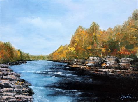 River Streams - Oil Painting - Fine Arts Gallery - Original fine Art Oil Paintings, Watercolor ...