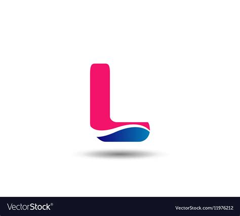 Letter l logo icons design template elements Vector Image