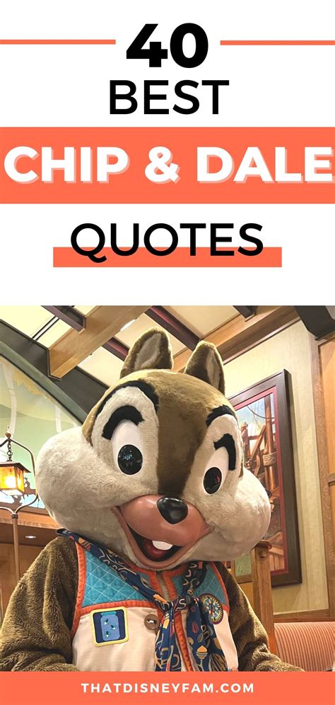 40 Entertaining Chip And Dale Quotes - That Disney Fam