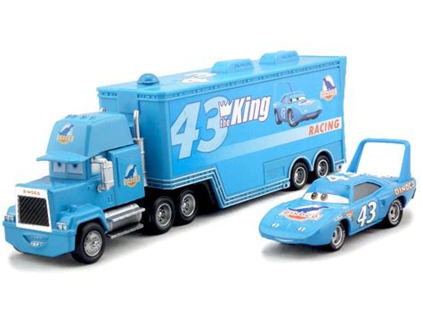 2019 2016 Cars Pixar #43 The King Dinoco & Mack Hauler Truck Diecast Toys Vehicles For Kids ...