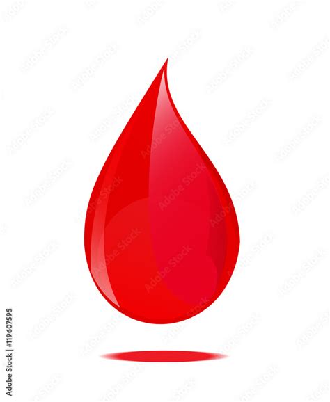 Blood drop symbol. Stock Vector | Adobe Stock