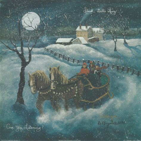 Sleigh Bells Ring (14"x14") - D Morgan Art