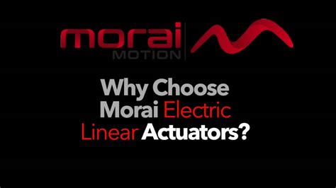 Morai Motion Introduces Inline Nexus Micro Linear Actuators - YouTube