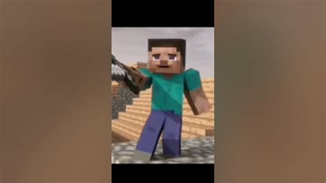 Herobrine vs Steve fight - YouTube