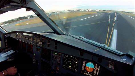 Airbus A380 Cockpit Landing