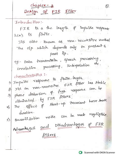 Module 5 Design of Fir Filter | PDF