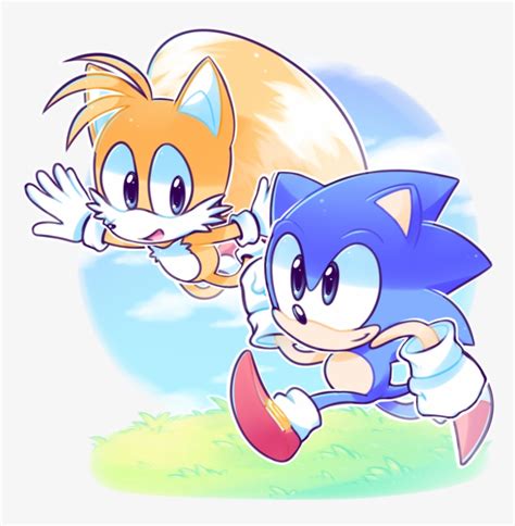 Png Library Library Sonic And Tails By Azulila On Deviantart - Cute Sonic And Tails PNG Image ...