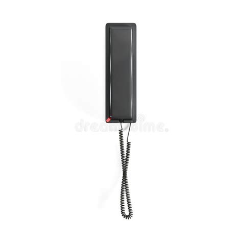 Black Vintage Telephone Isolated on White Stock Image - Image of ...