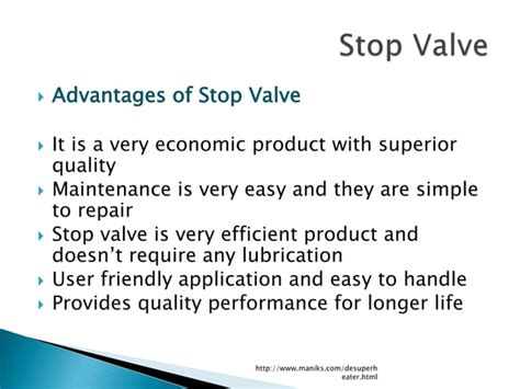 Stop valve ppt | PPT