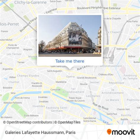 How to get to Galeries Lafayette Haussmann in Paris by bus, metro, RER ...