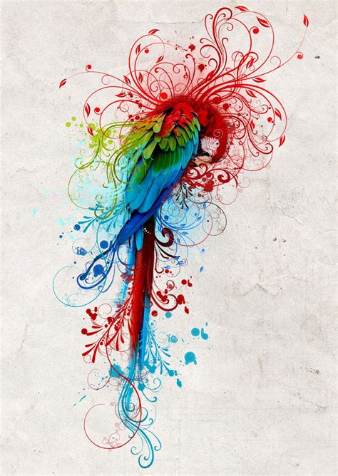 Rainbow parrot 2011 by mu6.deviantart.com on @deviantART | Parrots art, Macaw art, Parrot tattoo