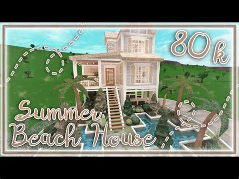 Bloxburg Build || Summer Beach House [no large plot] 80k - YouTube