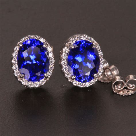 Tanzanite Earrings | Custom Diamond, Hoop & Studs - Tanzanite Jewelry ...