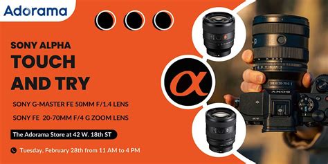 "Touch and Try" at the Adorama Store With the Newest Sony Lenses!, Adorama, New York, 28 ...