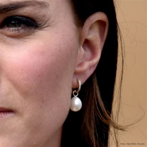 Kate Middleton wearing Annoushka Pearl Drop Earrings