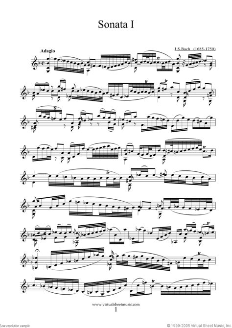 Bach: Violin Sonatas and Partitas sheet music (PDF-interactive)