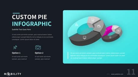 Computer Screen With Pie Chart Google Slide Theme And Powerpoint Template - Slidedocs