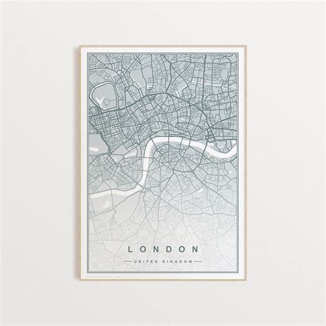 London Map Print City Maps Poster DIGITAL DOWNLOAD | Etsy