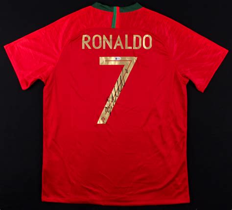 Cristiano Ronaldo Signed Portugal Soccer Jersey (Beckett COA) | Pristine Auction